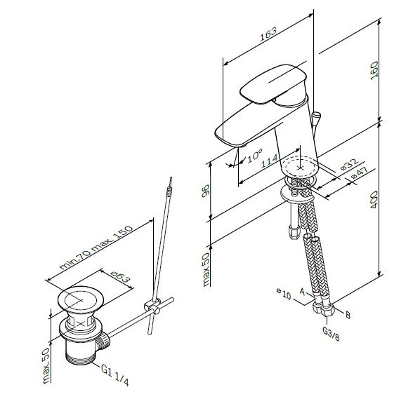 Смеситель для раковины Am.Pm Spirit V2.1 F71A82100