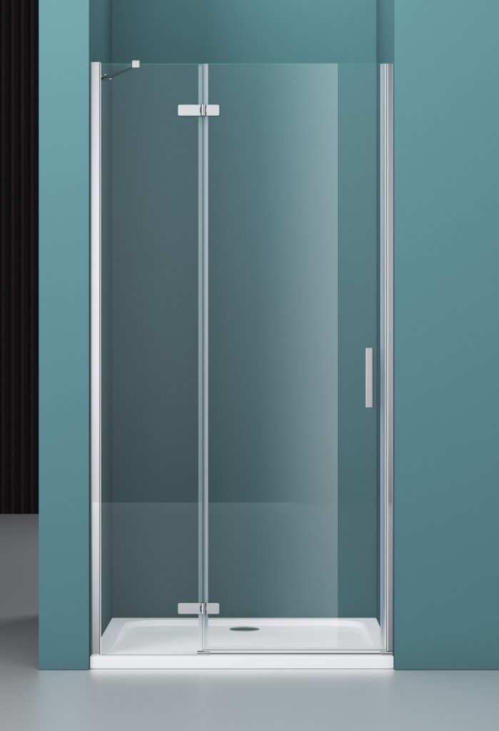 Душевая дверь BelBagno KRAFT-B-12-60/30-C-Cr-L 90x195 прозрачная, левая