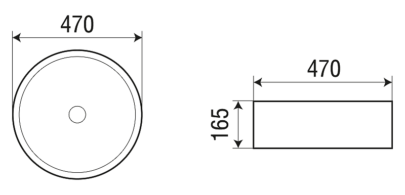 Раковина WeltWasser ELBACH 3069 47 см, 10000004565 белый глянец