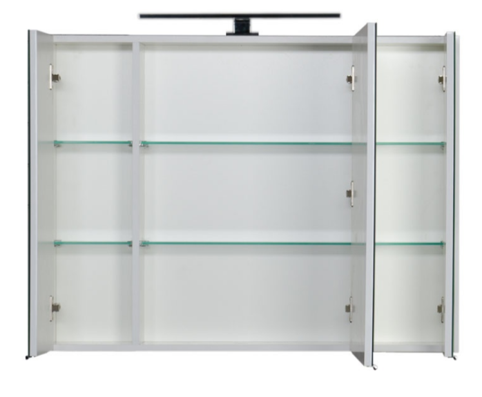 Зеркальный шкаф Aquanet Латина 100 см белый