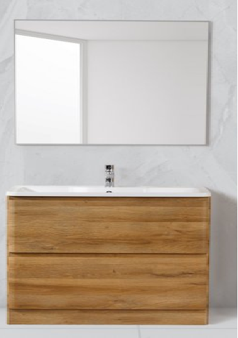 Тумба с раковиной BelBagno Albano 100 см напольная, Rovere Rustico