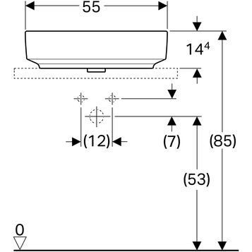 Раковина Geberit VariForm 55 см 500.771.01.2