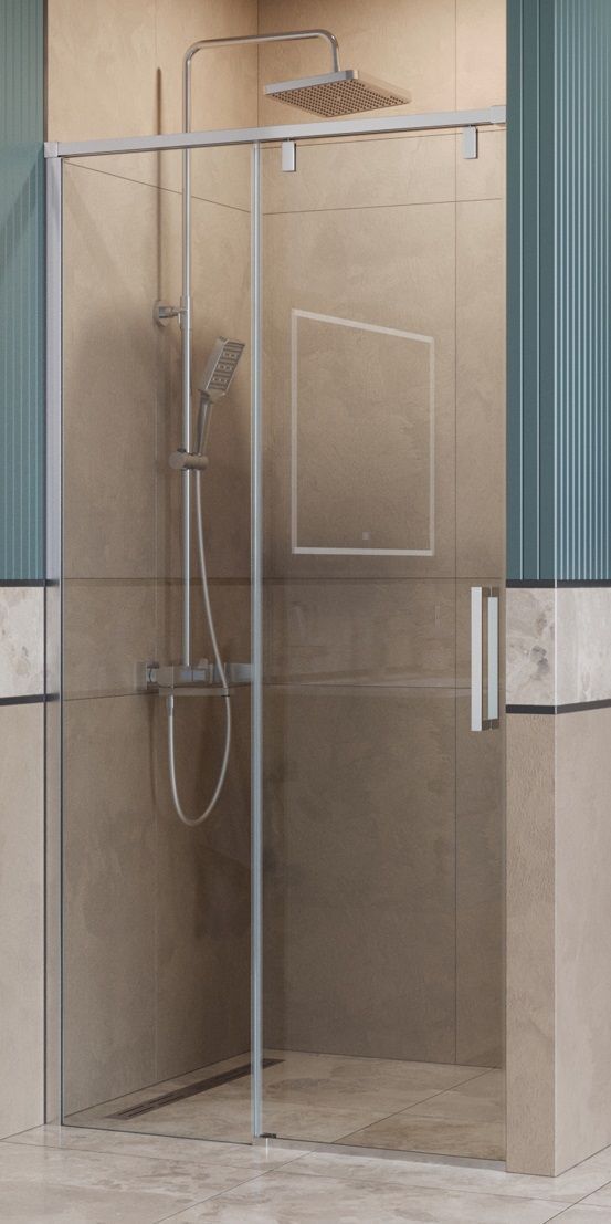 Душевая дверь BelBagno SOFT_CLOSE-1-BF-1-100-C-Cr 100x200 прозрачная, хром Душевая дверь BelBagno SOFT_CLOSE-1-BF-1-100-C-Cr 100x200 прозрачная, хром