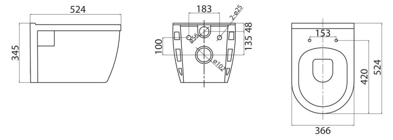 Подвесной унитаз BelBagno Loto BB070CHR/SC/BB002-80/BB014-SR-BIANCO комплект 4в1