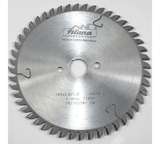 Пила дисковая Pilana TCT 160x2.8/1.8x20 z48 91 TFZ L CT00650317