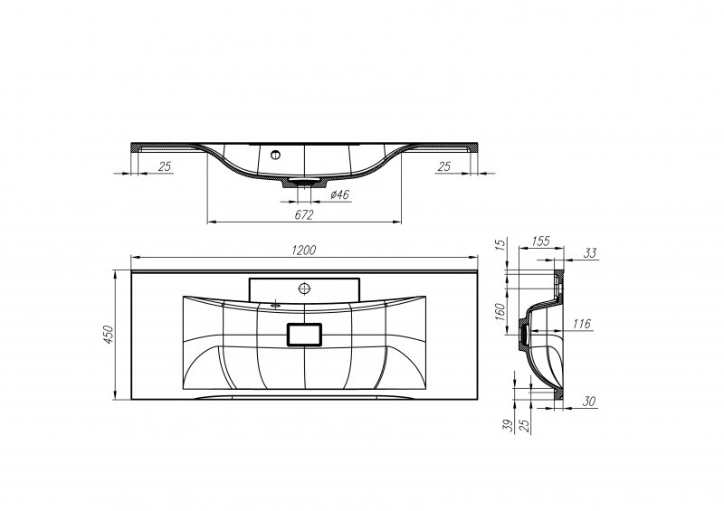 Мебель для ванной BelBagno Marino 120 см, напольная Bianco Lucido