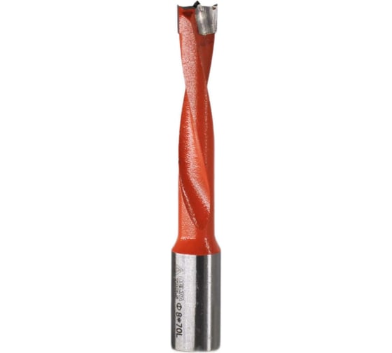 Сверло глухое 8х70 мм, хв-к 10 мм, L Deltatools 06-0061