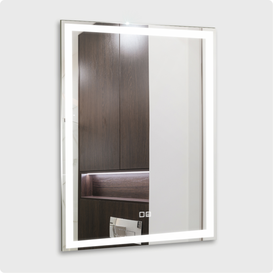 Зеркало AQUAme AQM9105 60x80 см подсветка, антипар