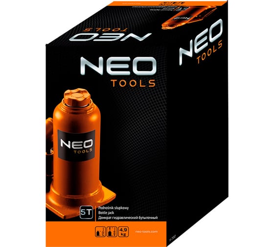 Гидравлический бутылочный домкрат Neo Tools 212-468 мм 5Т 11-702