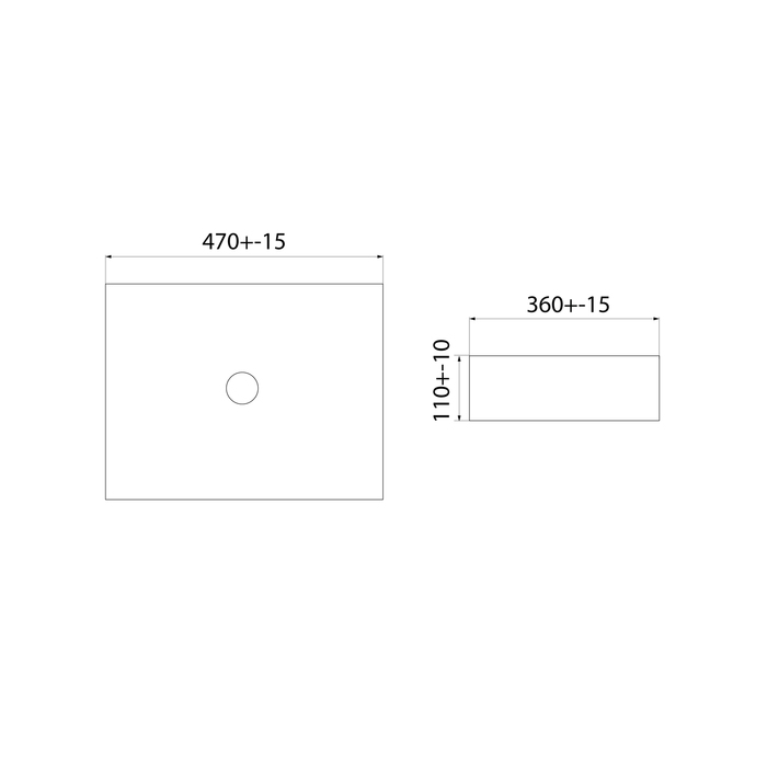 Раковина Iddis Slide SLIBM02i27 47 см матовый черный