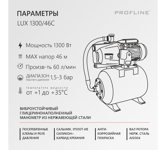 Насосная станция PROFLINE LUX 1300/46C (24) УТ-00048566