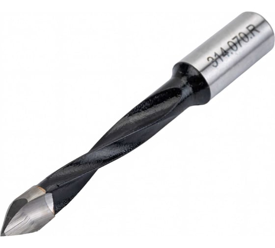 Сверло присадочное сквозное 7x70x10 мм, для ЛДСП, правое WOODWORK 314.070.R