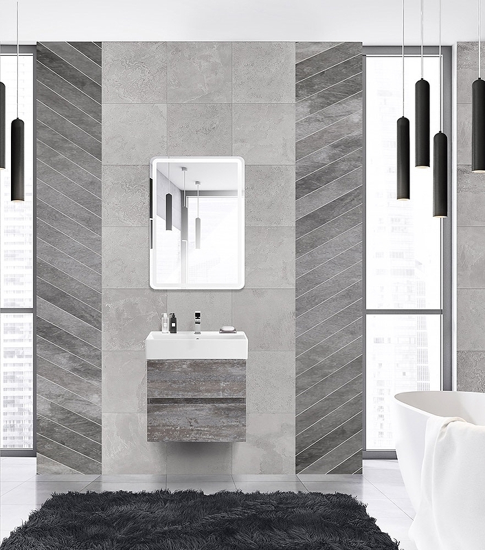 Мебель для ванной Cezares Molveno 46-60 см Legno Grigio