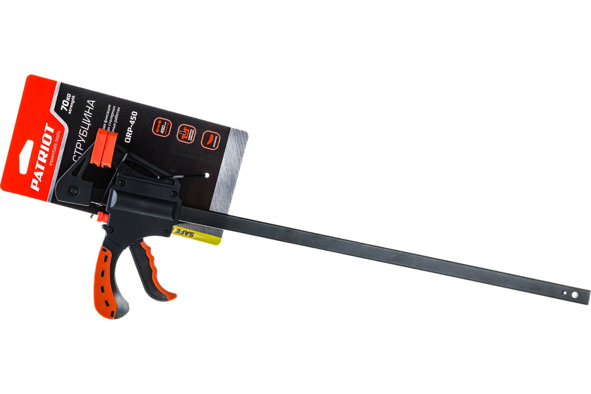 Быстрозажимная струбцина 450мм Patriot QRP-450 350006502