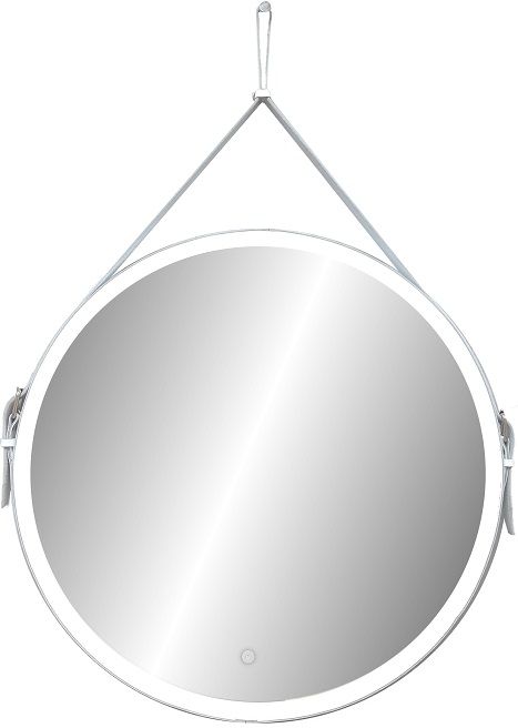Зеркало Art&Max Milan 100x100 с подсветкой, белый