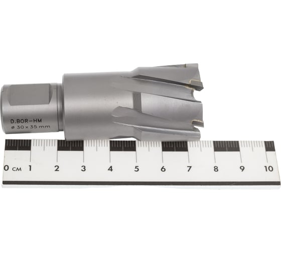 Сверло корончатое HM по металлу (30х35/73 мм; Weldon 19) D.BOR CD-HM-035-030-W