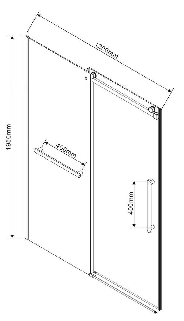 Душевая дверь Vincea Сomo Soft VDS-1CS120CL 120x195 хром, прозрачная