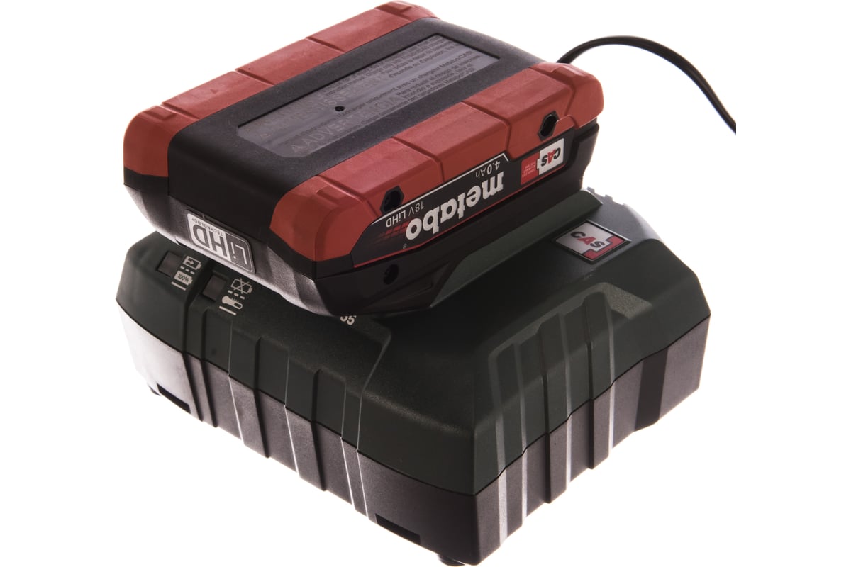 Набор Basic-Set (3 аккумулятора LiHD 4.0 Ач/18В+зарядное устройство ASC30-36+Metaloc) Metabo 685133000