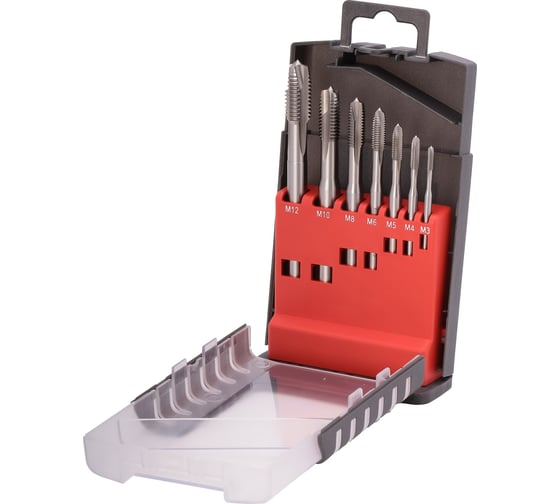 Набор машинных метчиков Bucovice Tools М3-М12, HSSE 7пр 105003