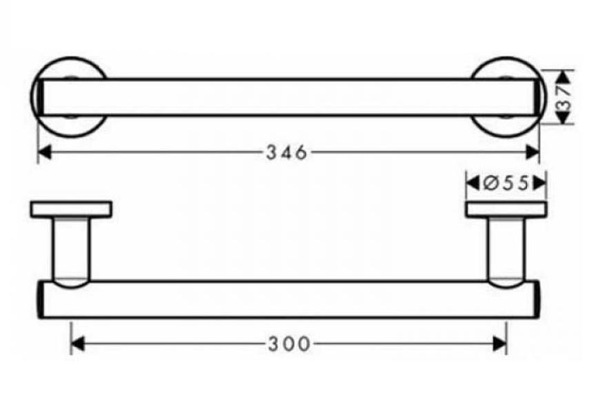 Поручень Hansgrohe Logis Universal 41713000 хром