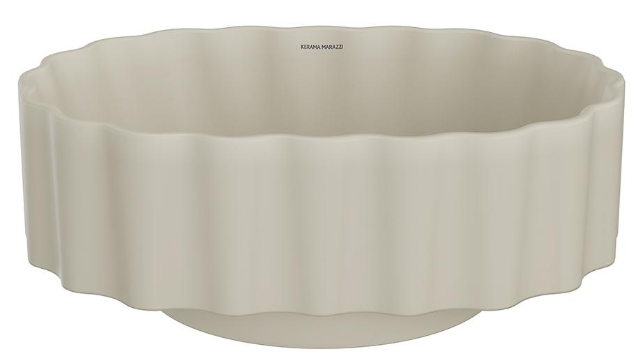 Раковина Kerama Marazzi Conchiglia 50 см CC.wb.50\SAN, песочный матовый