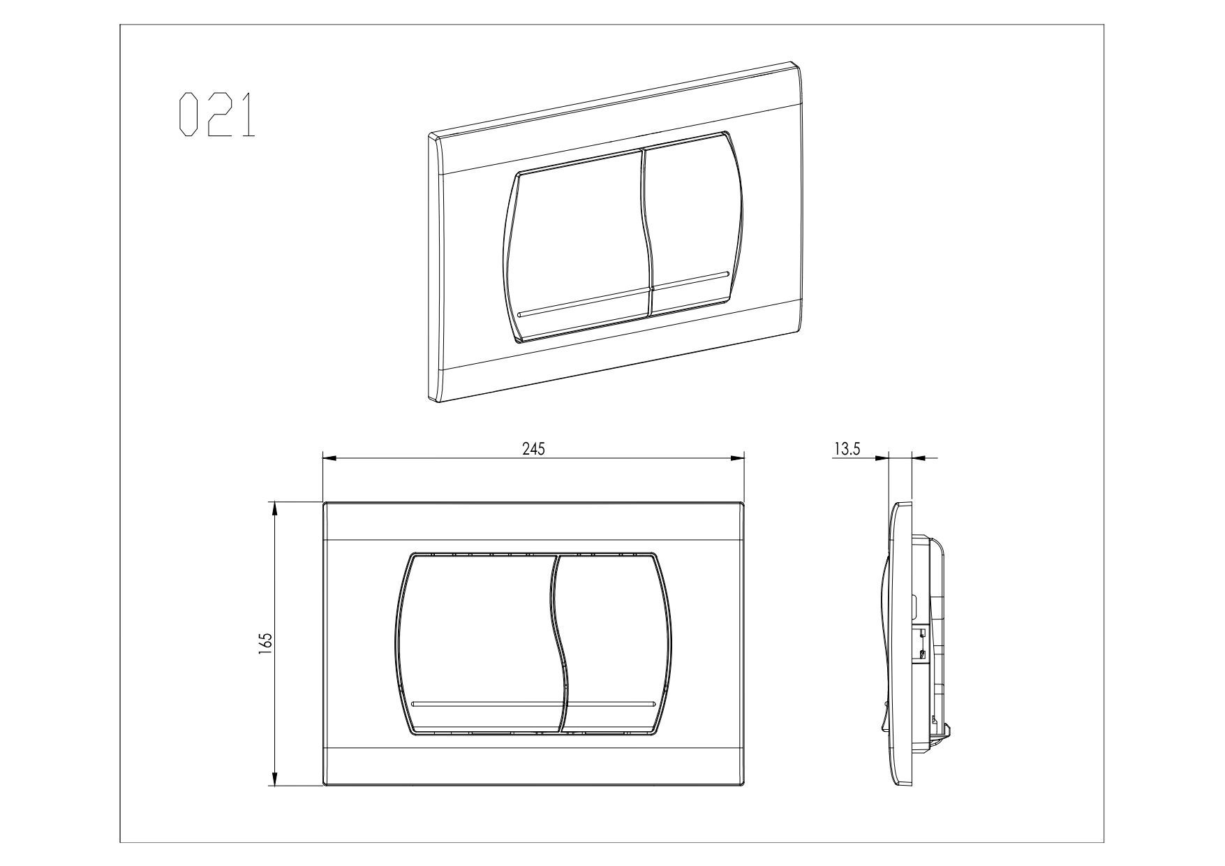 Подвесной унитаз SET Aquatek Европа MB-049 4в1, кнопка черный матовый