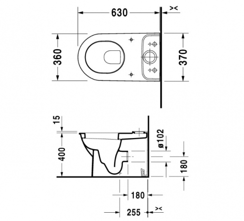 Чаша для унитаза Duravit Darling New 2138090000