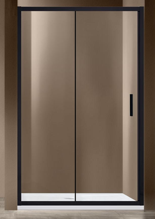 Душевая дверь Vincea Garda 130x190 черный, прозрачная
