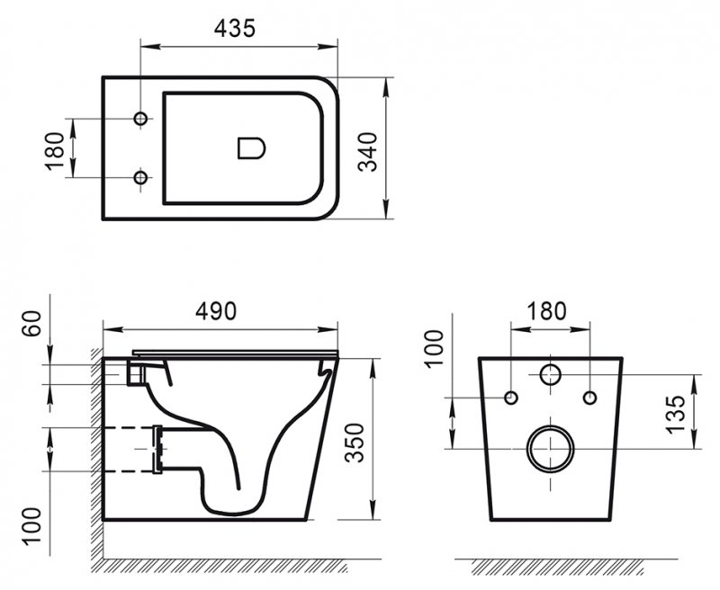 Подвесной унитаз BelBagno Ardente-R BB520CHR безободковый