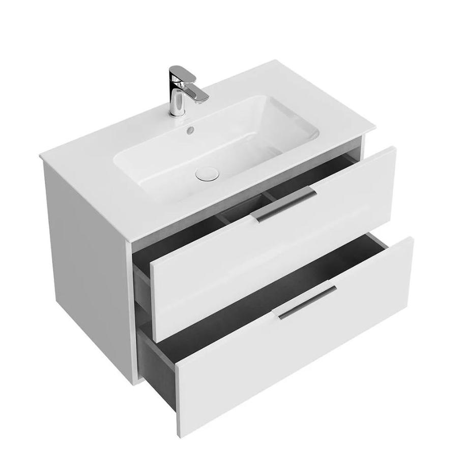 Тумба с раковиной Kerama Marazzi Piano 85 см белый глянцевый