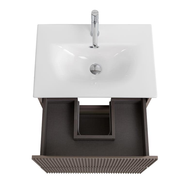 Тумба с раковиной BelBagno Uno-Mini 50 см Бежевый матовый