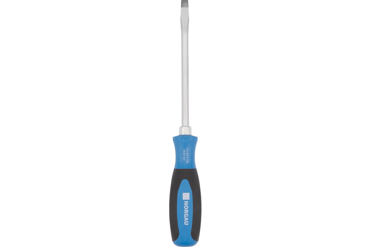 Усиленная шлицевая отвертка Norgau N154-6,5х125 062011065
