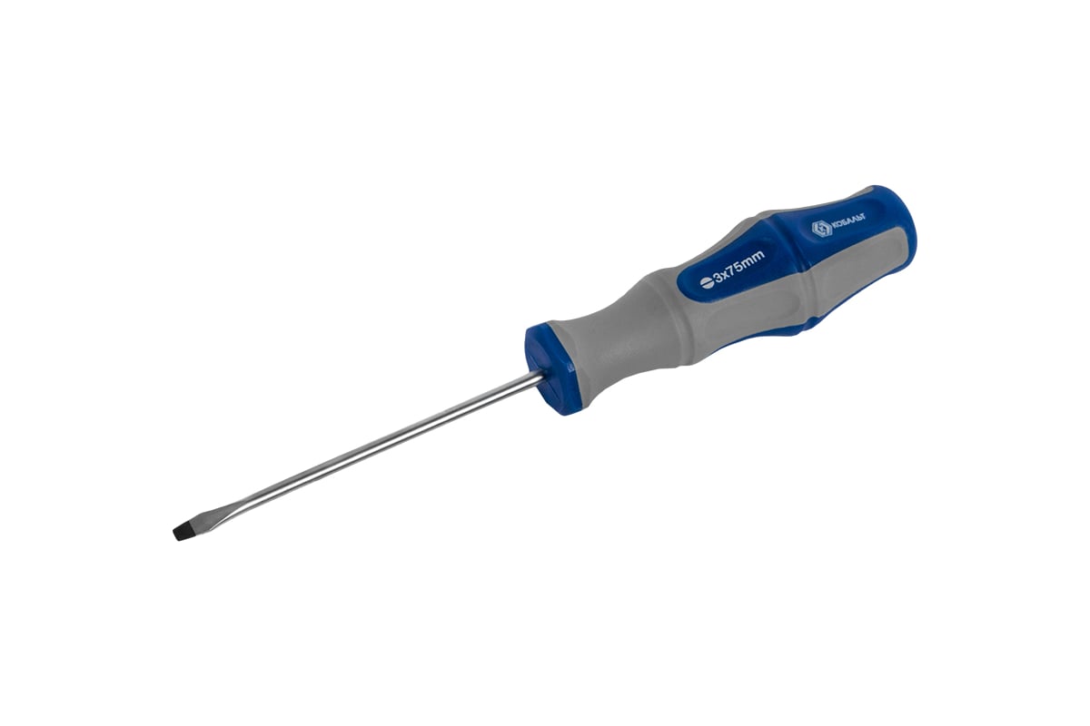 Отвёртка Ultra Grip SL 3 х 75 мм CR-V КОБАЛЬТ 646-225