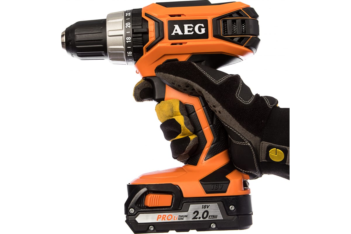 Аккумуляторная ударная дрель-шуруповерт AEG BSB18G3LI-202C 4935464103