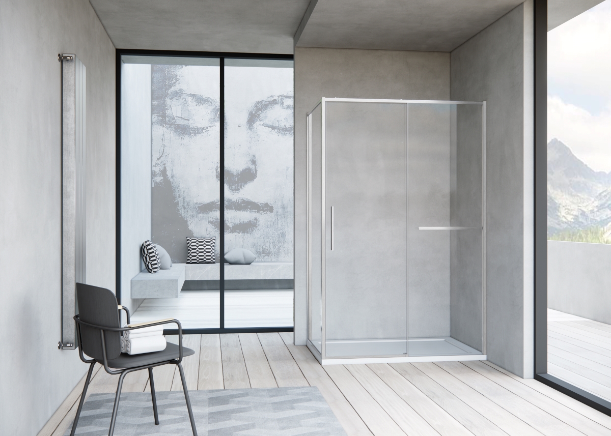Душевой уголок Vincea Slim Soft VSR-1SS9012CLBN 120x90 брашированный никель, прозрачный