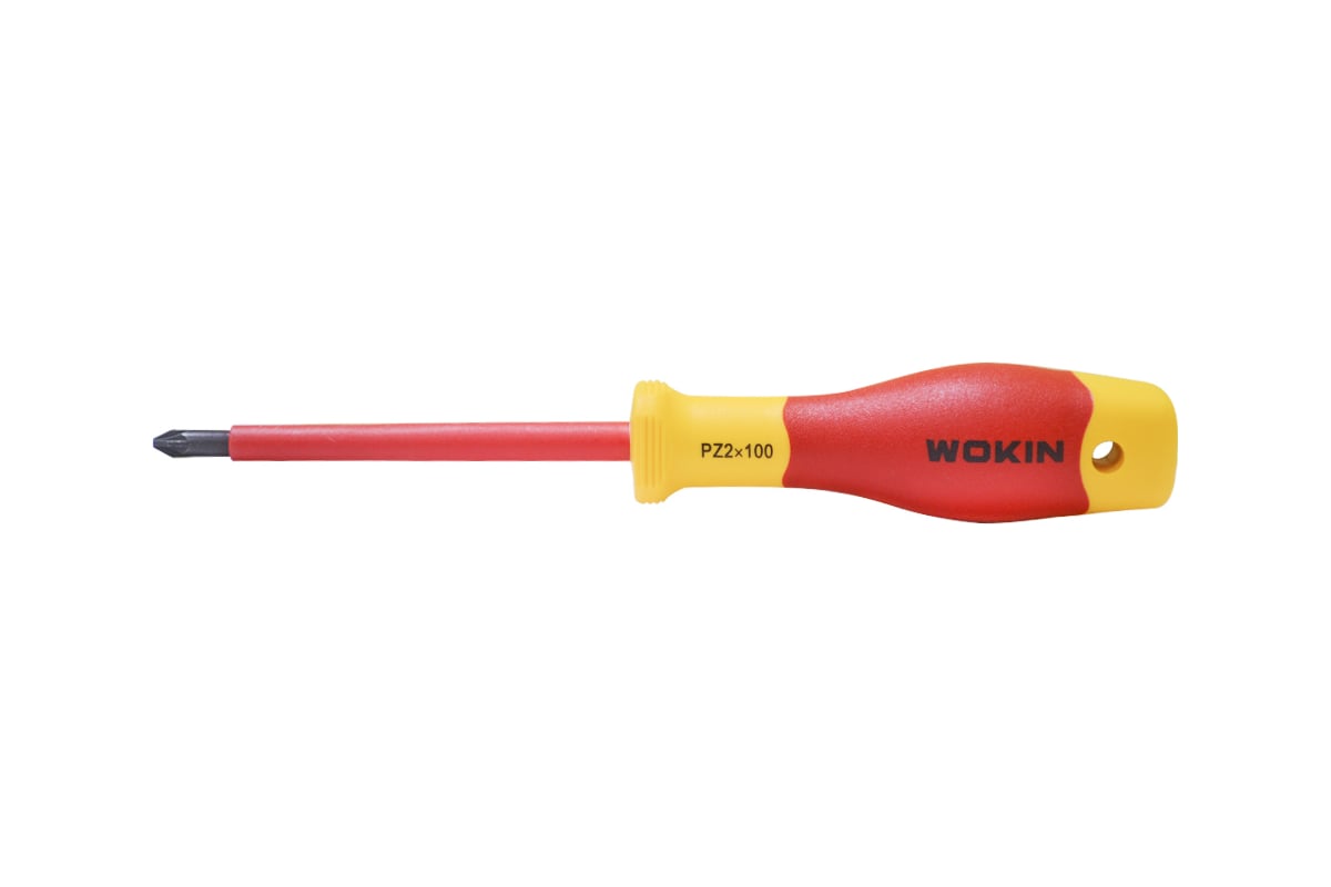 Диэлектрическая отвертка Wokin крестовая, PZ2x100 мм 1352866