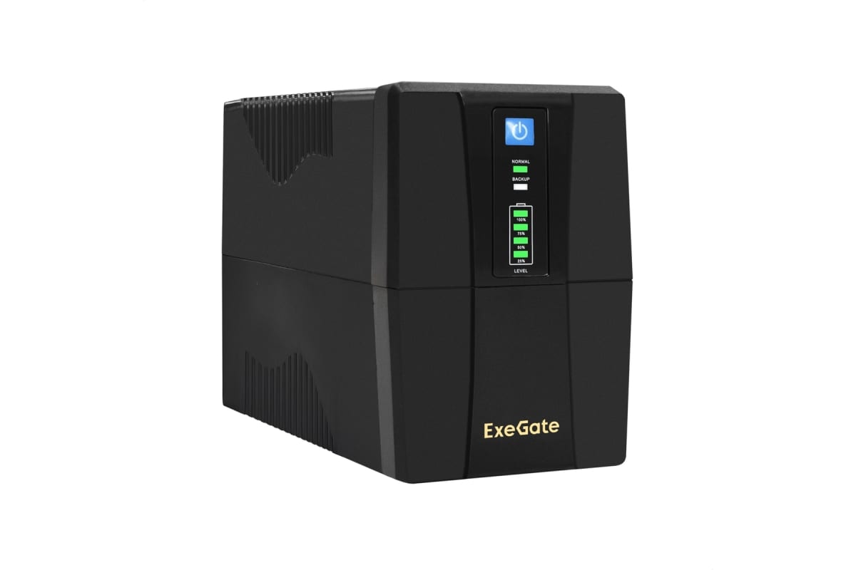 Источник бесперебойного питания Exegate SpecialPro UNB-600.LED.AVR.2Schuko, RJ45 11, USB, Black 292764