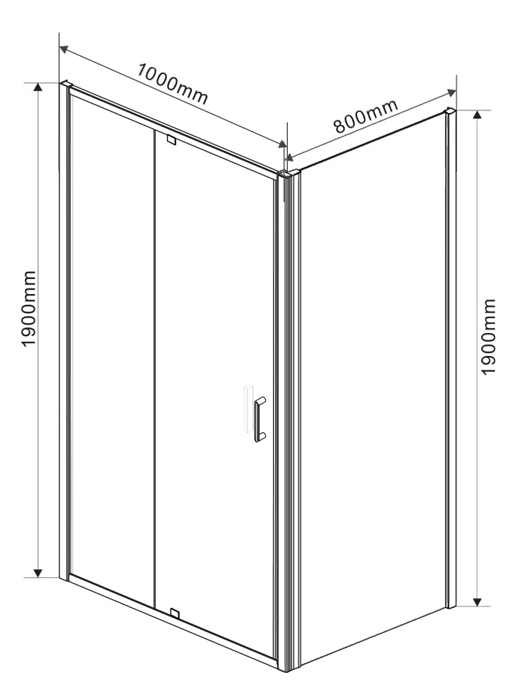 Душевой уголок Vincea Intra VSR-1I 90/100x80 хром, шиншилла