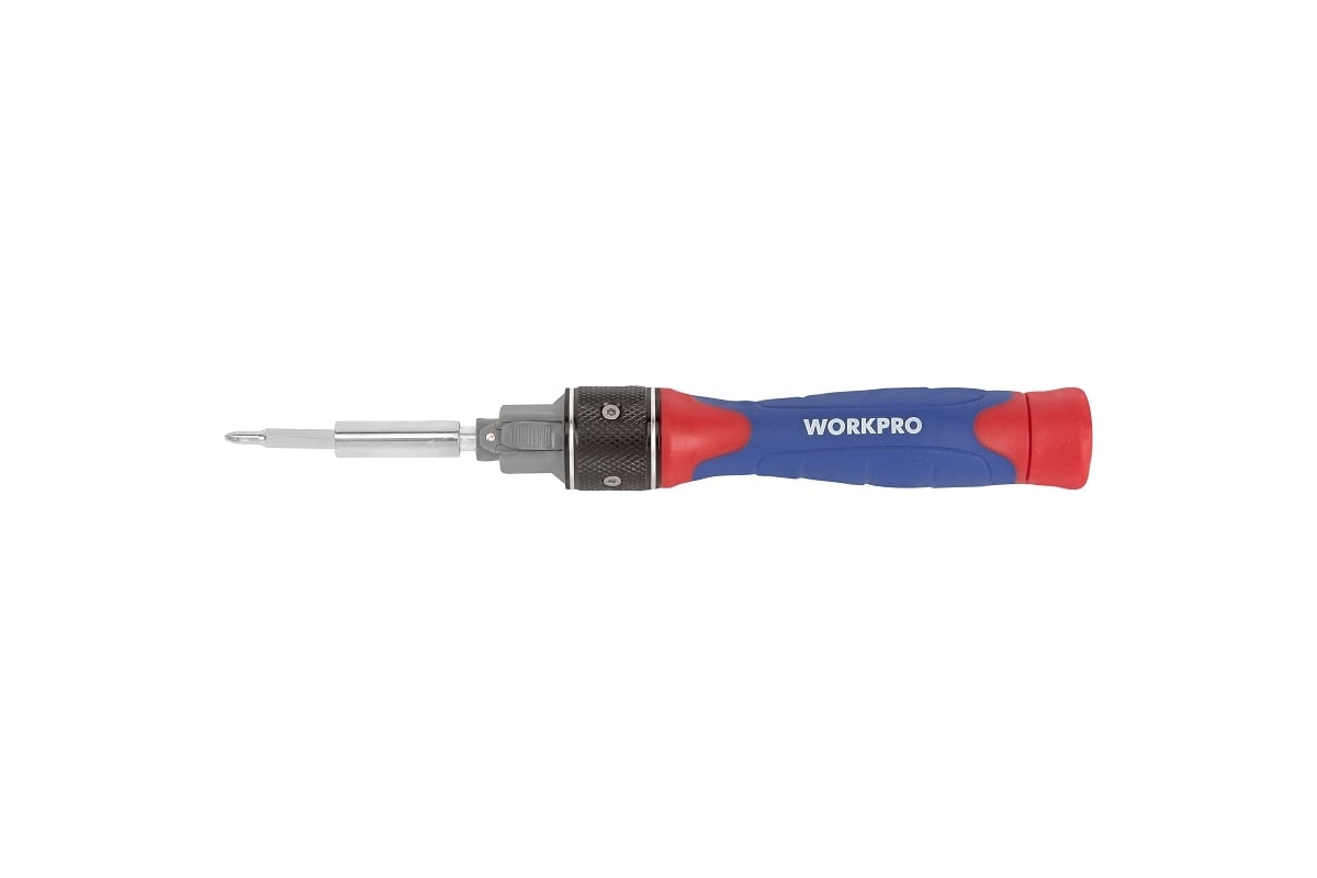 Реверсивная отвертка WORKPRO DOUBLE DRIVE 12 насадок WP221051