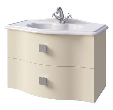 Мебель для ванной Caprigo Nokturn 80 см, 2 ящика магнолия