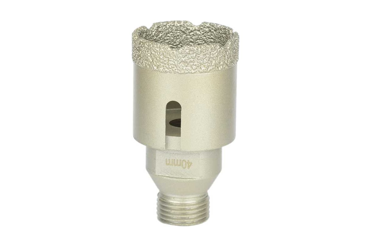 Коронка алмазная, вакуумное спекание (40х40 мм; 1/2"; М14) TECH-NICK TUK 136.600.7022