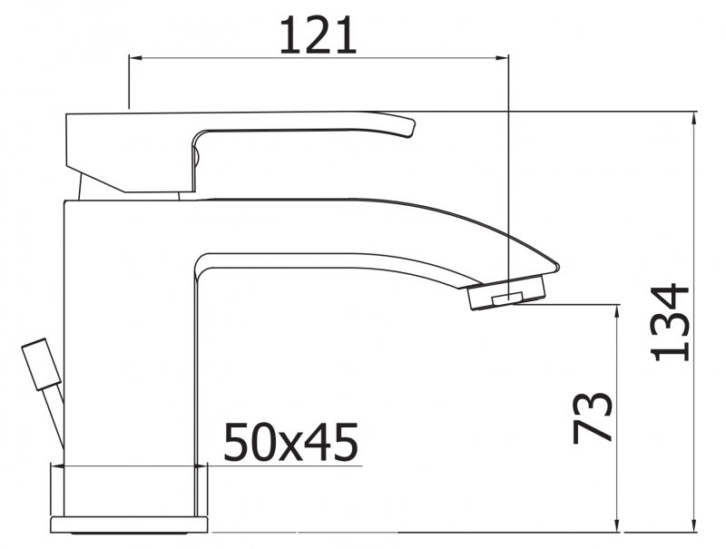 Смеситель для раковины Cezares LIVELLO-LSM1-01-W0