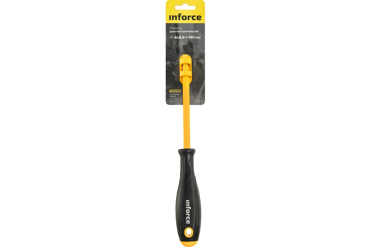 Диэлектрическая отвертка SL6,5х150мм Inforce 06-09-80