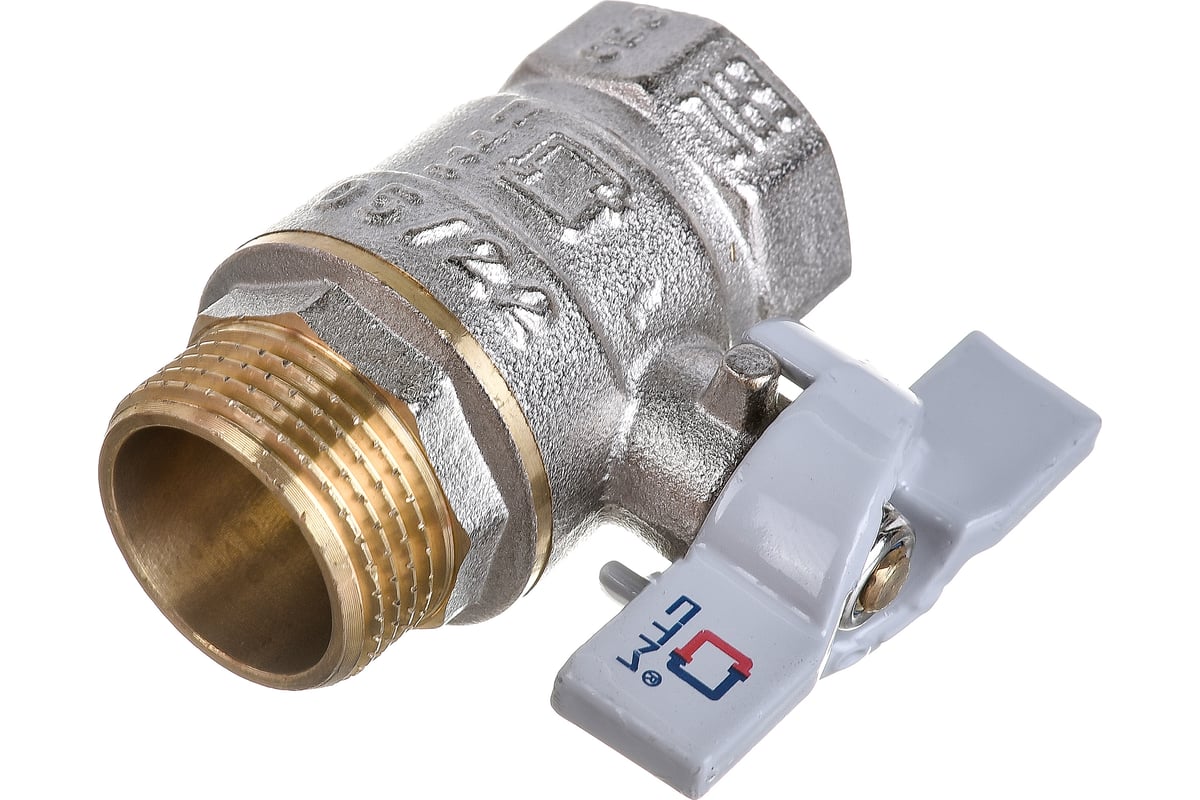 Шаровой кран для воды СТМ СТАНДАРТ 3/4", г/ш, бабочка CWFMB034