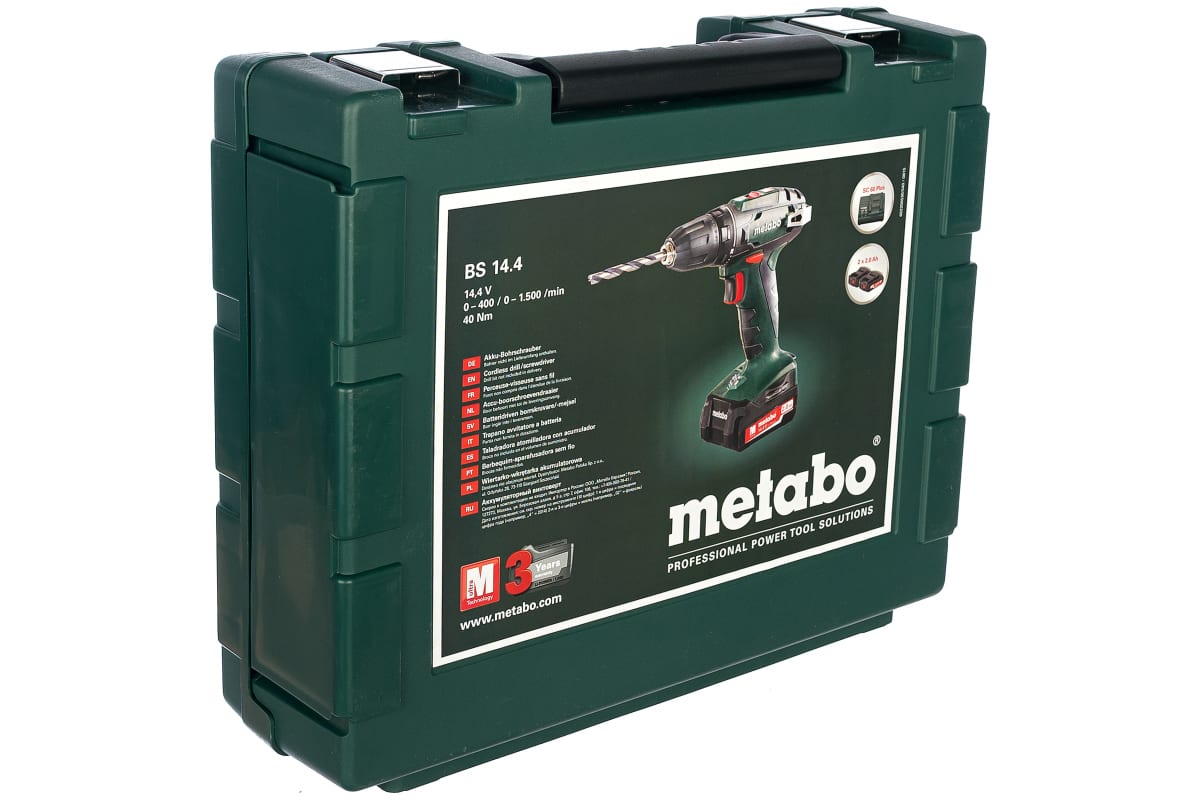 Аккумуляторная дрель-шуруповерт Metabo BS 14.4 602206540