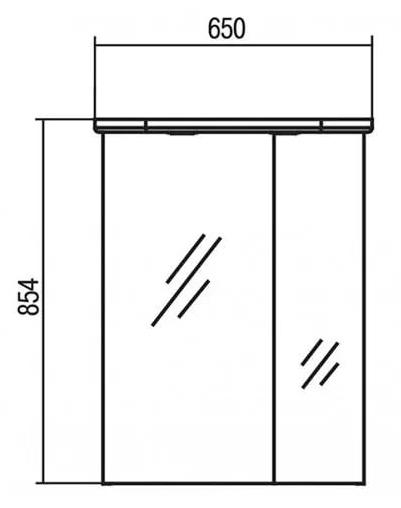 Зеркальный шкаф Акватон Норма