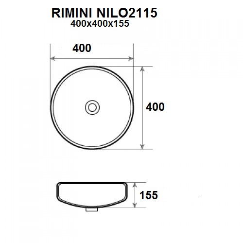 Раковина Nilo Rimini 2115 40 см