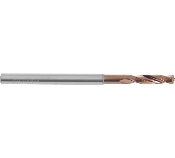 Сверло AHNO 4.5 мм, твердосплавное, 3D, с подводом СОЖ, SP-X801030450, VHM, по стали, чугуну, нерж. и жаропроч.стали ah00187