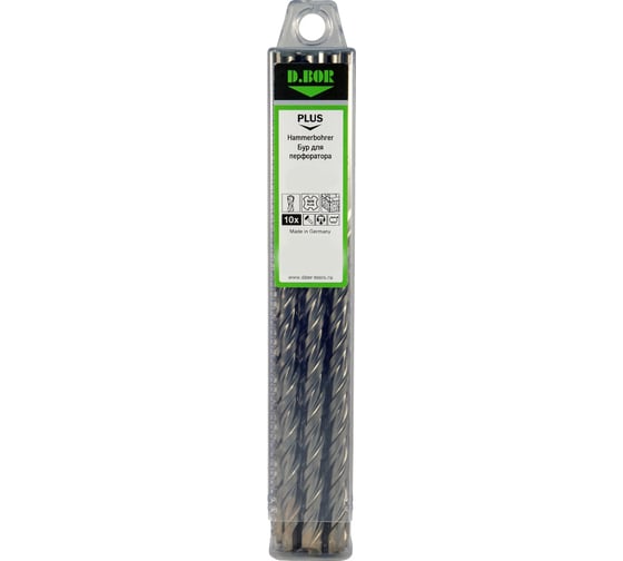 Бур V PLUS 2-cutting (10 шт; 10x100/160 мм; SDS-plus) D.BOR 240369