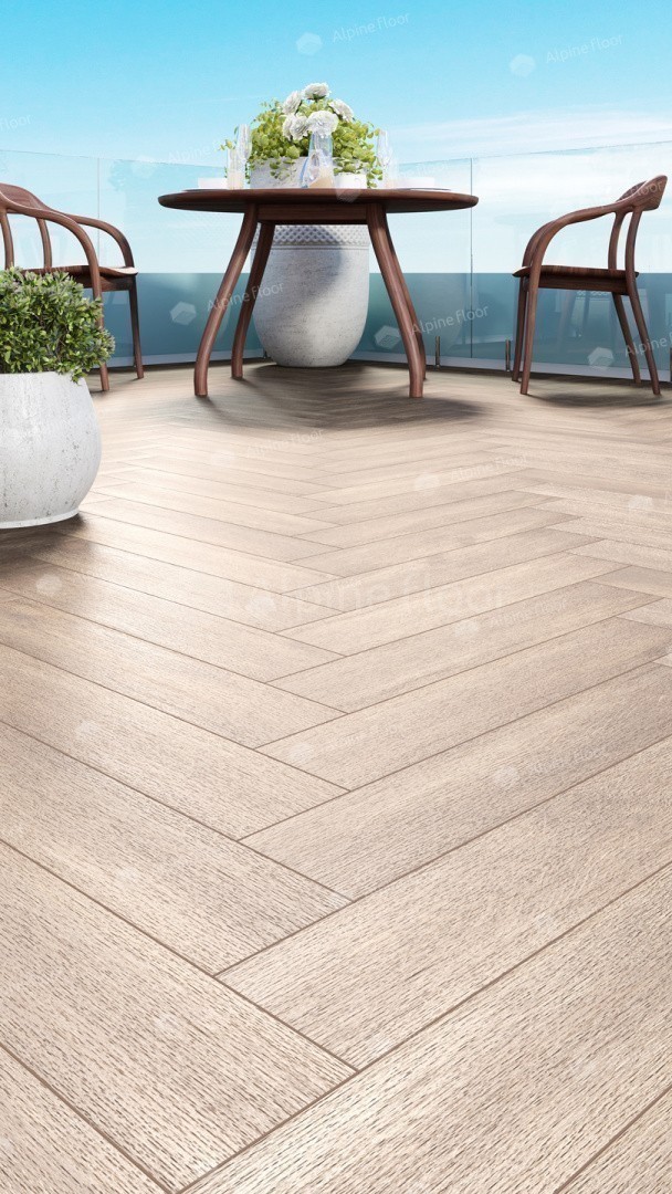 SPC ламинат Alpine Floor Parquet LVT Макадамия 590x118x2,5 мм, ECO 16-10